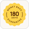 180-day money-back guarantee