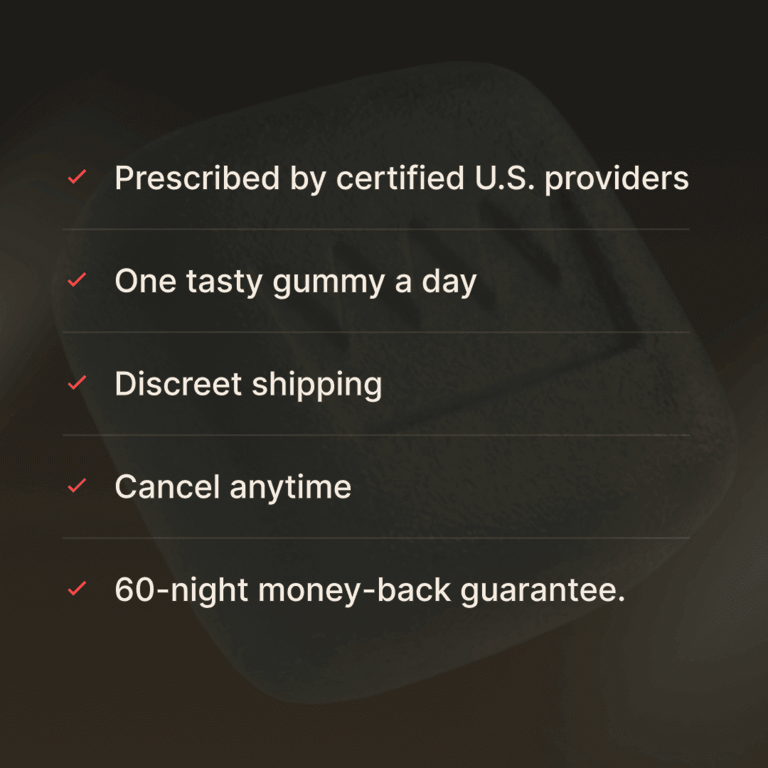 Prescribed by certified U.S. providers with a 60-night guarantee