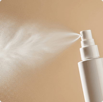 A spray bottle of Keeps treatment